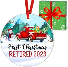 1st Christmas Retired 2025 - Happy Retirement Gifts for Men  Women - Collect...