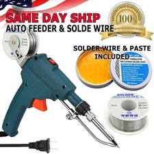 Soldering Iron Electric Gun Adjustable Temperature 80W Welding Solder Wires Kit
