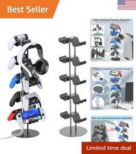 Sweatproof 5-Tier Headset Controller Stand for PS5, Xbox, and Nintendo Switch
