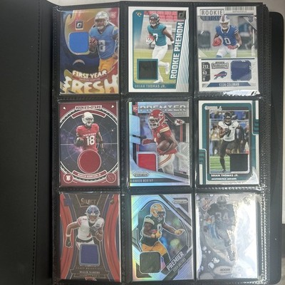 NFL Card Lot 2024-2026 Prizm, Topps Chrome, Donruss, Contenders auto patch&rooks