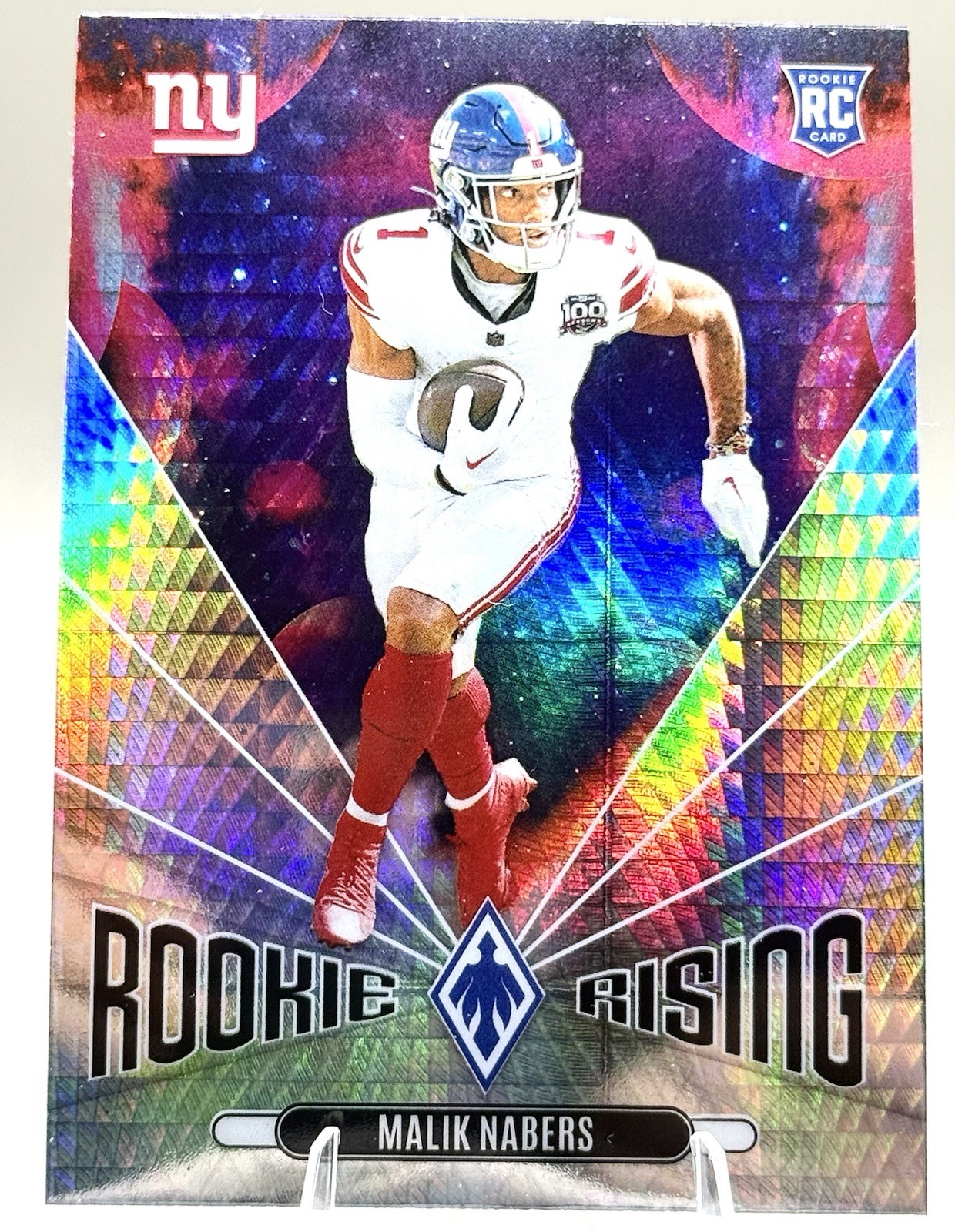 2024 Panini Phoenix Malik Nabers Rookie Rising Wave #RR-MNS RC Giants