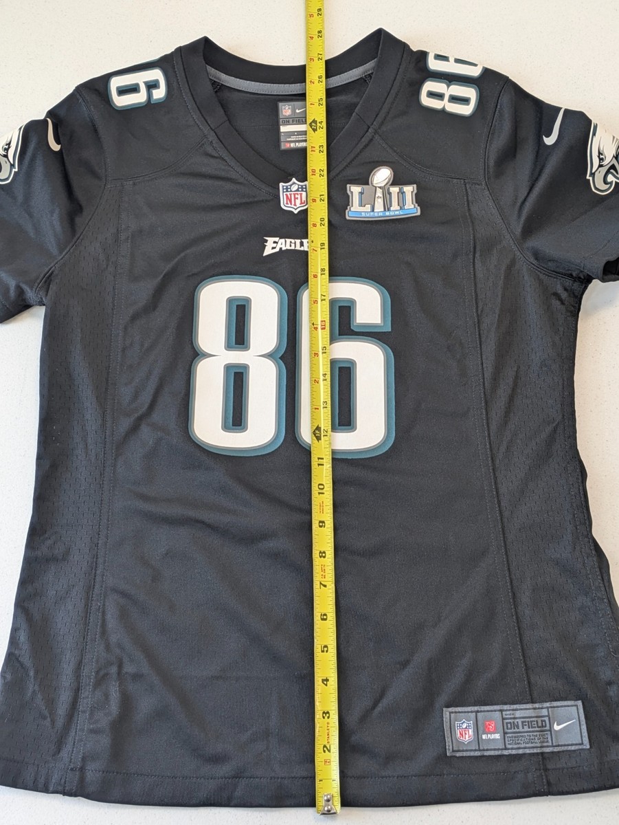 Nike Philadelphia Eagles #86 Zach Ertz Super Bowl LII 52 Black Alt