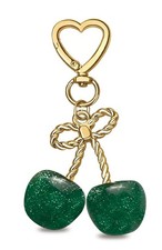 Cute Cherry Keychain Gold Bow Keychains Womens Chic Bag Charms Handbags Purse...