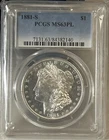 1881-S $1 Morgan Silver Dollar ~ PCGS MS63 PL - Proof Like