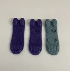 Vintage G.I. Joe Cobra Snow Serpent V2 Snowboard 1991 Set Of 3 Hasbro