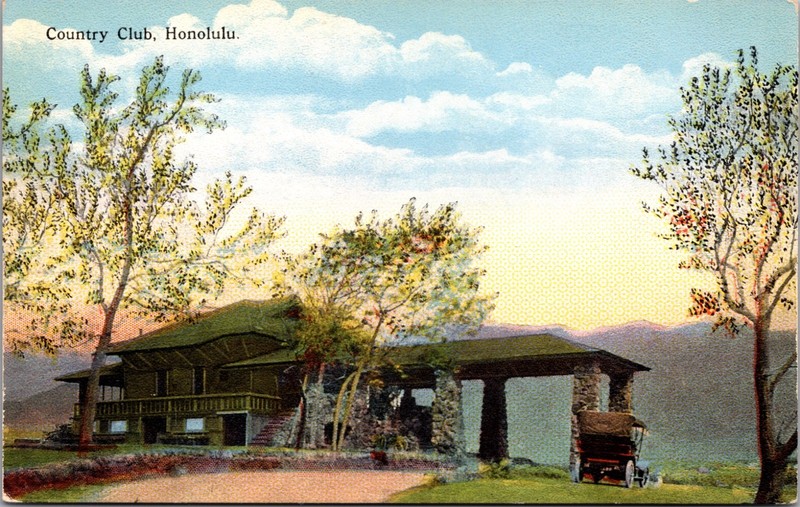 Country Club Honolulu Nuuanu Valley Hawaii Antique Undivided Back Postcard