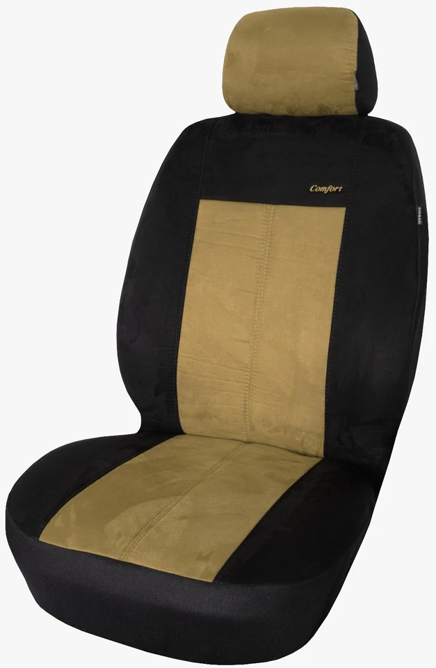 Seat covers car protective covers set beige suitable for Citroën C3 I Picanto Matiz up - Image 4 of 4