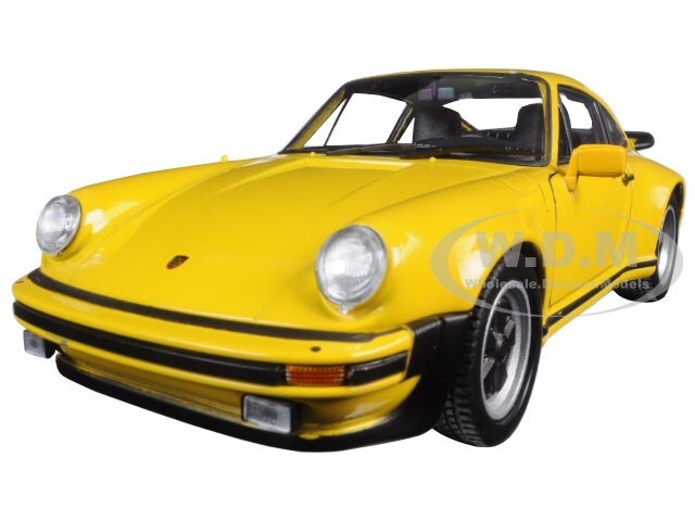 1974 PORSCHE 911 TURBO 3.0 YELLOW 1/24 DIECAST MODEL CAR BY WELLY