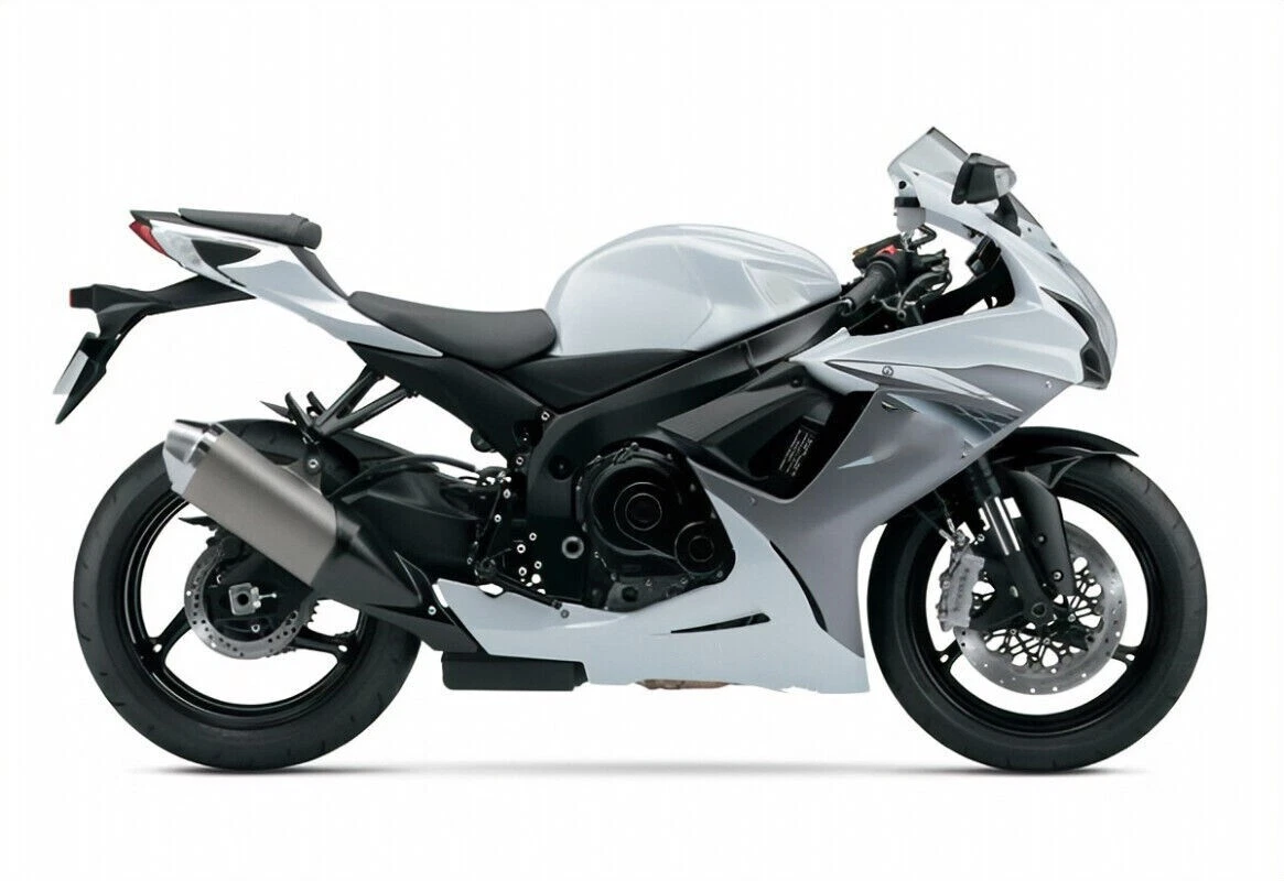 Glossy White Gray Fairing Kit For Suzuki GSXR600 750 2011 2020 K8