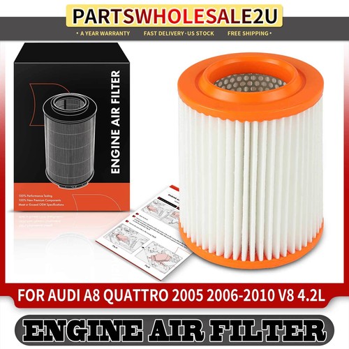 New Engine Air Filter for Audi A8 Quattro 2005 2006 2007 2008 2009 2010 V8 4.2L - Bild 1 von 8