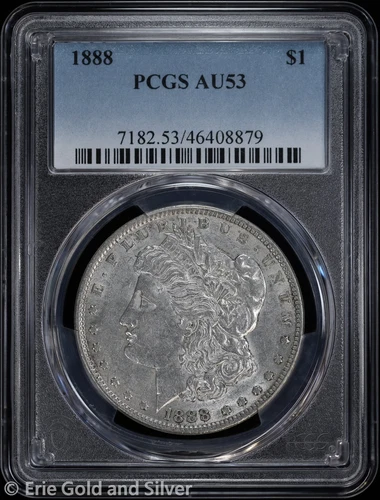 1888-P $1 Morgan Silver Dollar PCGS AU 53
