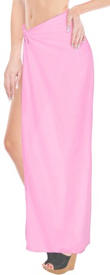 LA LEELA Women/'s Beach Sarong Cover Up Pareo Swimsuit Wrap Skirt 88/"x42/" Red/_S13