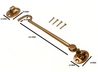 Kabinen Haken Mit ÖSe 150MM 15.2Cm Solid Messing Poliert Schrauben Packung 20