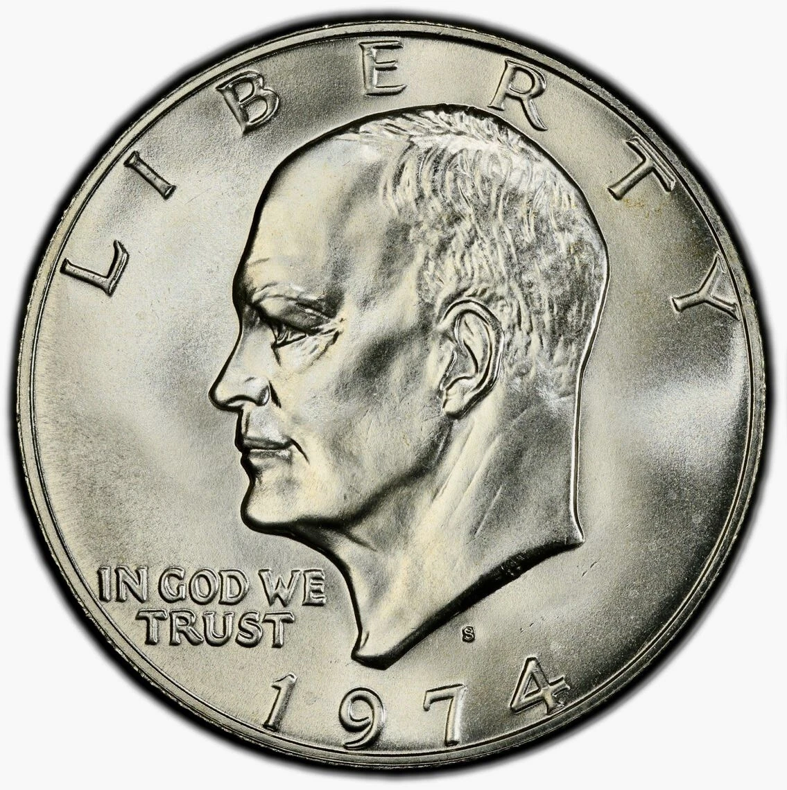 Silver MS 66 Graded 1974 Eisenhower Dollars (1971-1978) for sale