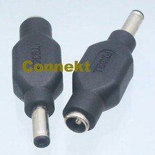 1pce DC Power 4.5x0.6mm Male plug pin DELL to 5.5x2.1mm Female Adapter Connector