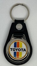 High Quality 100 leather RETRO KEYCHAIN FOR WHITE TOYOTA