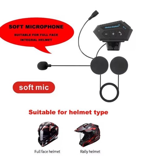 T2 Bluetooth 4.2 Motorcycle Helmet Headsets Headphone BT Wireless Moto Stereo - Picture 4 of 7