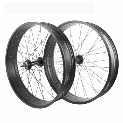 26 /24 /20inch Snow Bike Wheel Set Width 80mm Fat Tire Rim Bicycle Wheels - Picture 2 of 15