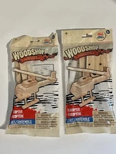 Woodshop Build and Play HELICOPTERS Kids Wooden Toy Craft Easy Assembly