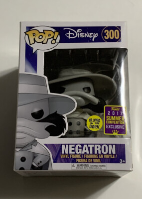 NIB Glow In The Dark Negatron Funko Pop! Vinyl Figure #300 Darkwing Duck Disney