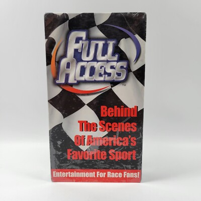 Full Access NASCAR Tony Stewart Darrell Waltrip Rusty Wallace VHS NEW SEALED