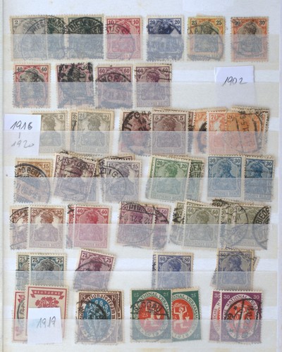 Deutschland 1902-1920 Sammlung, Reichspost, Weimarer Nationalkongress scharniert 020523 - Bild 2 von 2