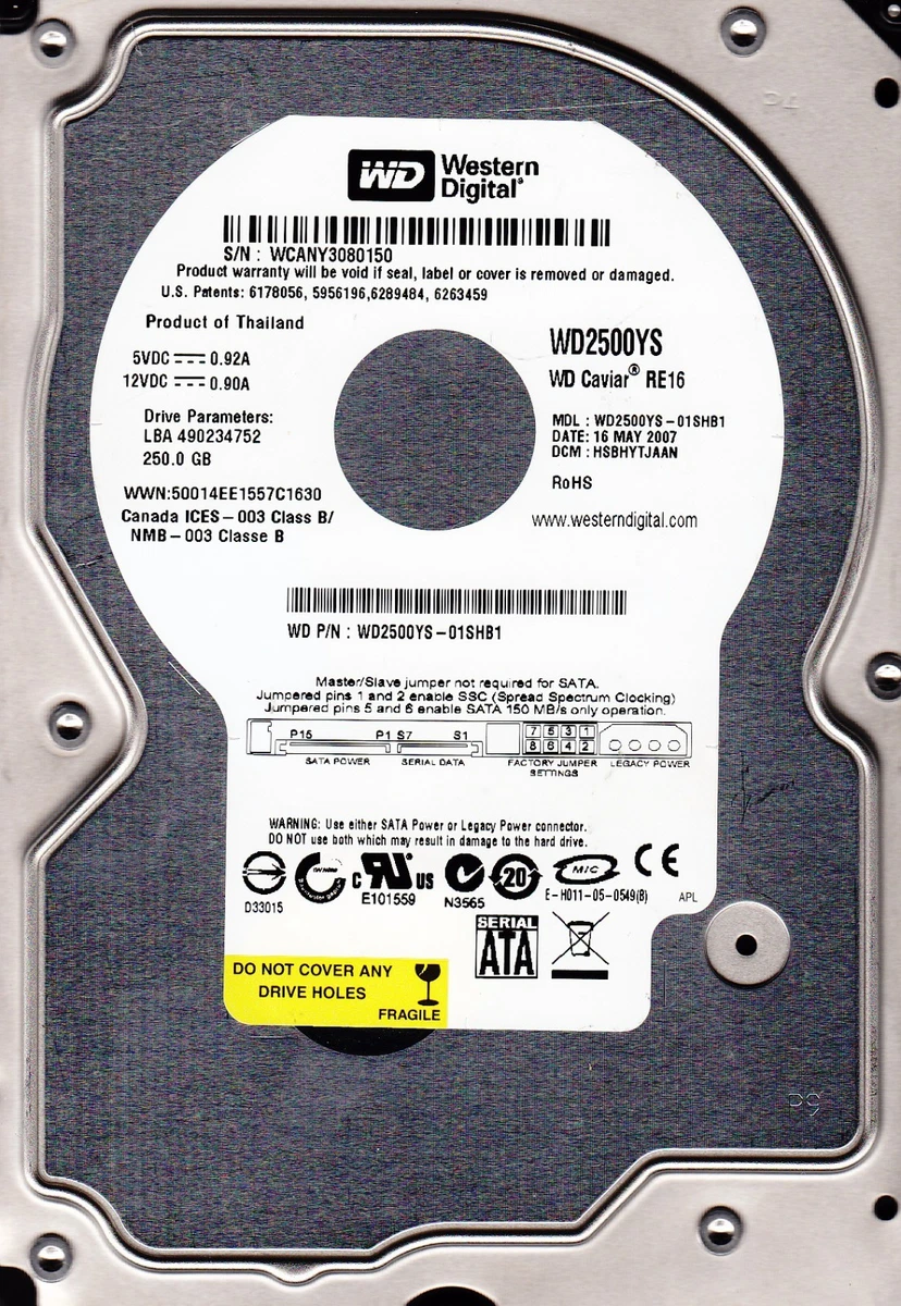 Wd2500ys best sale