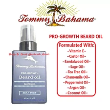 Men's PRO GROWTH BEARD OIL by Tommy Bahama SEA+SURF W/ Castor & Vitamin E