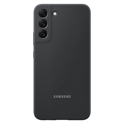 Original Samsung Soft Silicone Cover für Samsung Galaxy S22 Plus   Black
