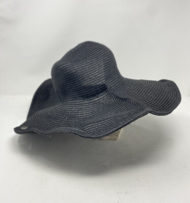 PETER GRIMM True Character Black Weave Sun Hat OS Packable  display picture 1