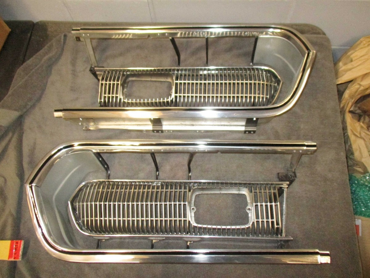BARRACUDA GRILL SET 67 68 CORE - POLISHED - SEND TO US 1967 1968