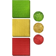 300 PCS 4x4 inch Colorful Foil Candy Wrappers for DIY Chocolate Packaging