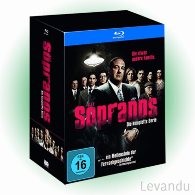 Blu-ray Box DIE SOPRANOS - DIE KOMPLETTE SERIE (Deutsche Box) - 28 Disc s - NEU
