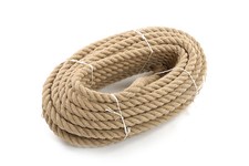 24 mm thick -50 m Natural Jute Hessian Rope Twisted Boating Sash Garden Decking
