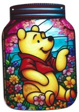 Pooh Bear Suncatcher - Stained Acrylic Window Hanging Kit