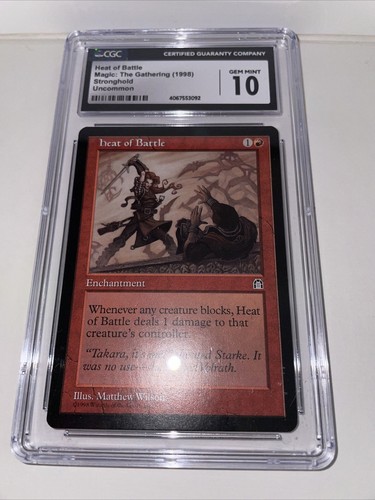 Magic The Gathering Heat of Battle Stronghold Uncommon CGC Gem Mint 10 TCG Card - Picture 20 of 21