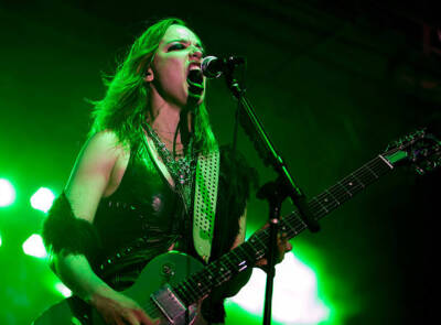 Lizzy Hale of Halestorm at the Stars and Stripes Festival at the F- Old Photo 11