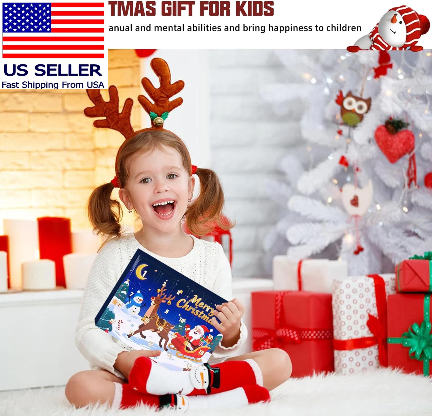 Christmas Advent Calendar, 24 Days Countdown Blind Box,Christmas Countdown Adven