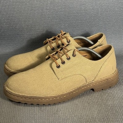 Born Men s Samson Tan Canvas Oxford Lace Up Sneakers Size 12 US 45 EU