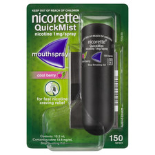 Nicorette Mouthspray Quickmist Berry 1mg 13.2ml X 1ct - FREE SHIPPING