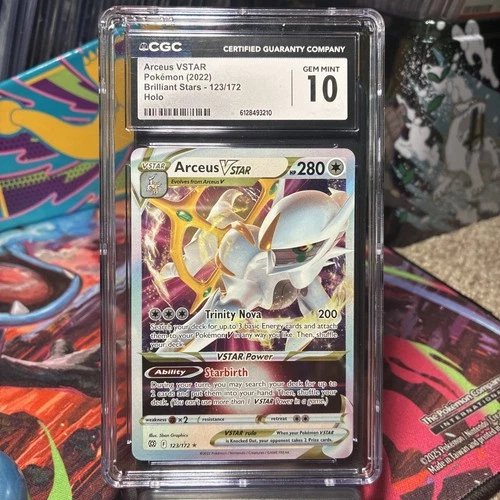 CGC 10 Pokemon TCG Arceus VSTAR 123/172 Brilliant Stars 2022 Holo Graded
