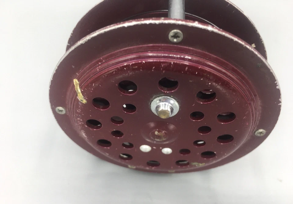 飞钓卷轴南弯复古红色 #1122 Gladding 香港制造作品 — 第 3/4 张图片