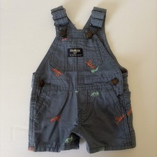 oshkosh b'gosh kids overalls Dino Dinosaur T rex Triceratops