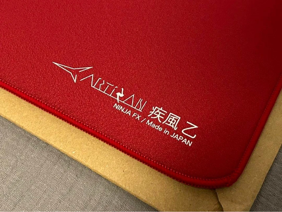 ARTISAN Hayate Otsu V2 Gaming Mouse pad NEW MODEL Mid/Soft/Xsoft M/L/XL/XXL RED - Image 4 of 4