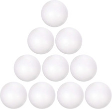 12Pcs 2" White Polystyrene Foam Balls Smooth Round Solid Ball for Crafts, Art, D