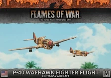 Flames of War UBX52 P-40 Warhawk Fighter Flight (2 Aircraft) Plastic Miniatures