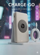 U+ Charge-Go Wireless Charger (IP 12 and up Devices)  Power Bank 10,000mAh