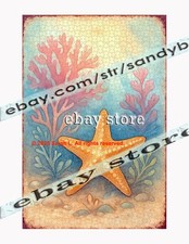 1000 piece jigsaw puzzle Coral Starfish ocean life s