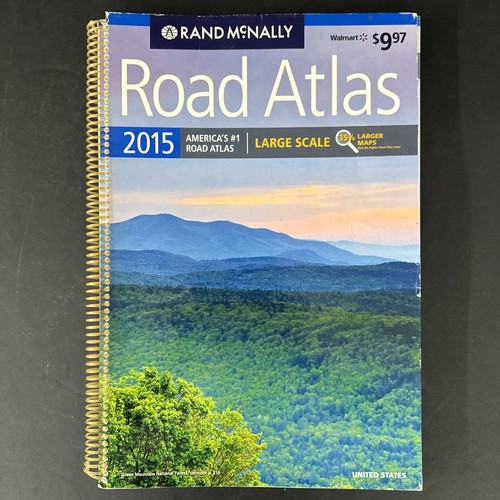 Rand McNally Large Scale Road Atlas -United States 2015- 15.5" X 11"