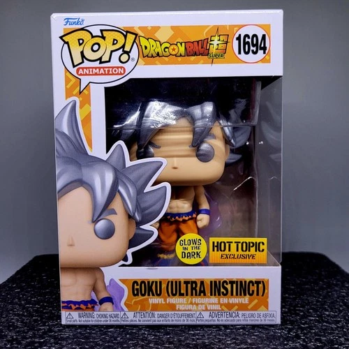 Funko Pop! Vinyl: Dragon Ball - Goku Ultra Instinct #1694 GITD- Hot Topic